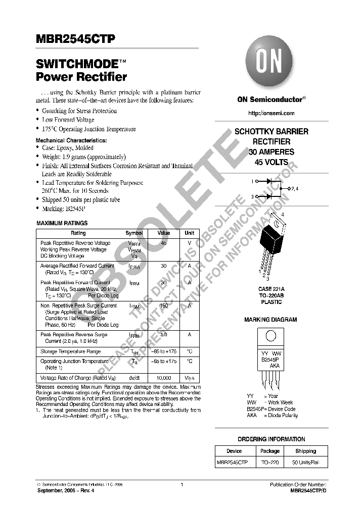 MBR2545CTP_8801889.PDF Datasheet