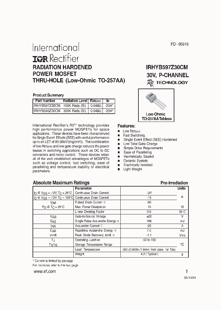 IRHYB597Z30CM_8803136.PDF Datasheet