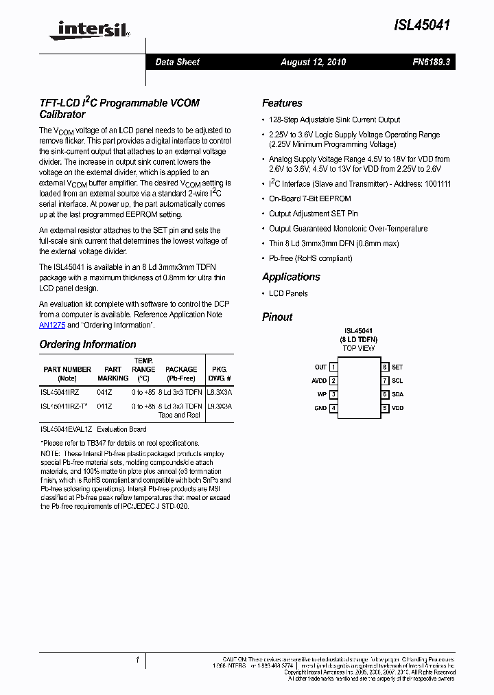 ISL45041IRZ-T_8804011.PDF Datasheet
