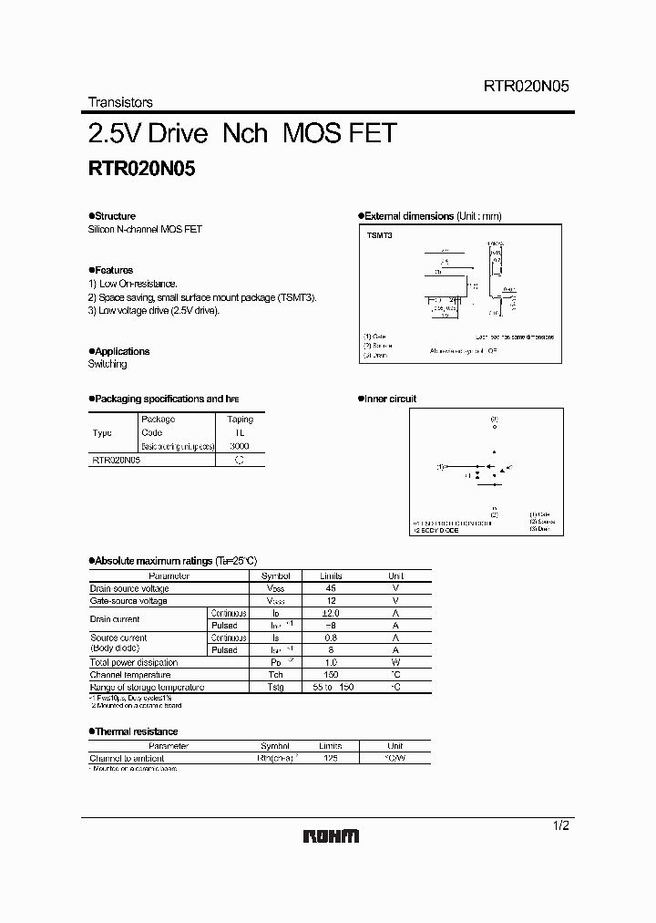 RTR020N05TL_8804807.PDF Datasheet