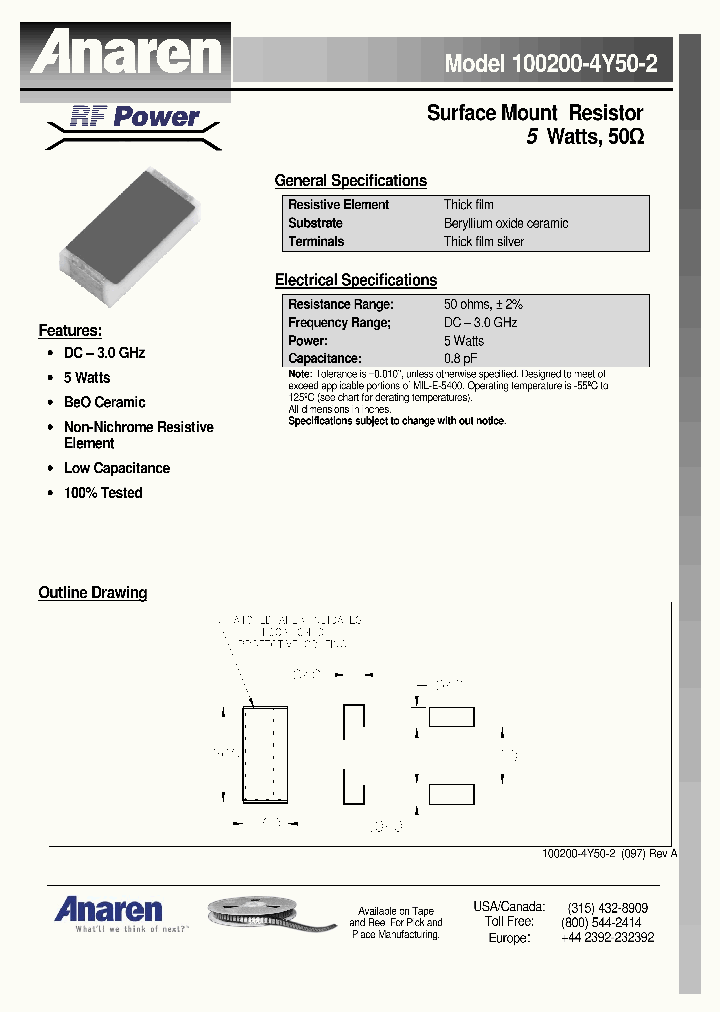 100200-4Y50-2_8807604.PDF Datasheet
