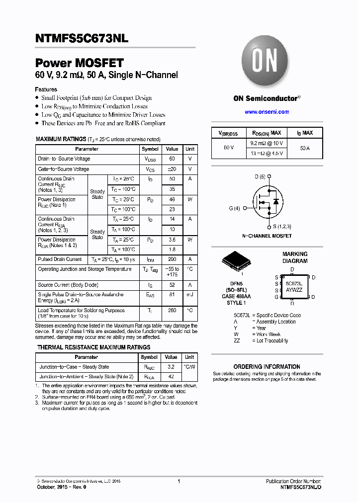 NTMFS5C673NL_8809608.PDF Datasheet
