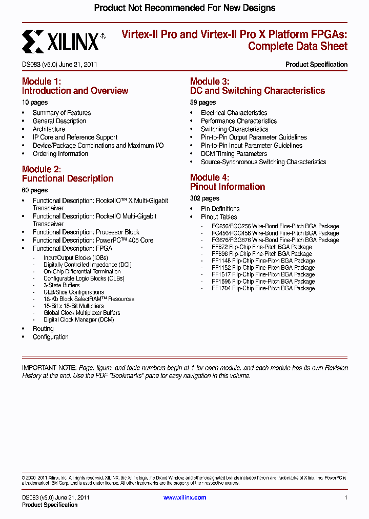 XC2VP70-7FFG1704C_8810476.PDF Datasheet