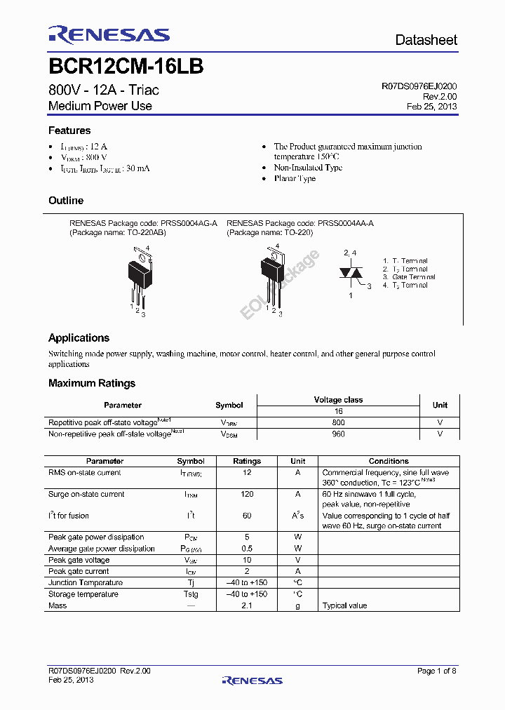 BCR12CM-16LB-15_8811135.PDF Datasheet