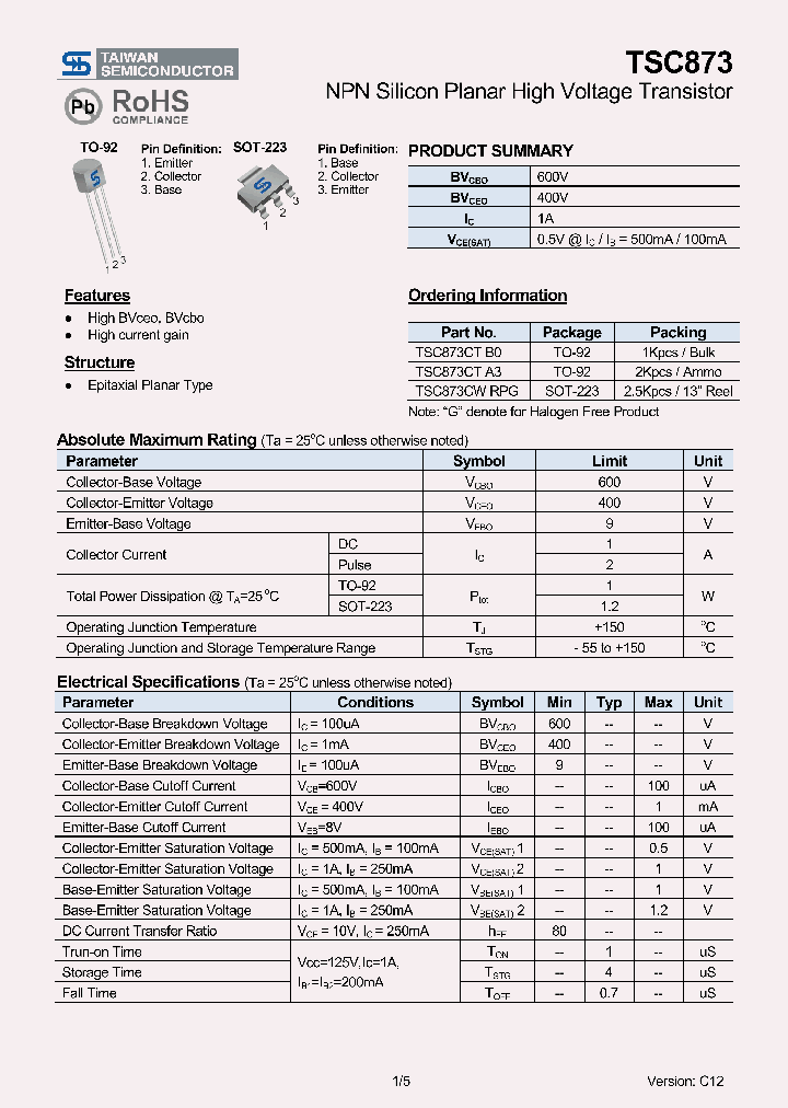 TSC873_8811335.PDF Datasheet