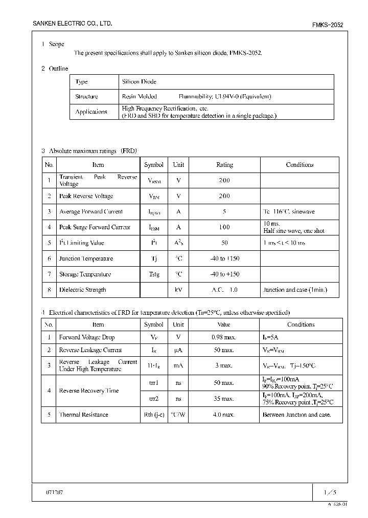 FMKS-2052_8814111.PDF Datasheet