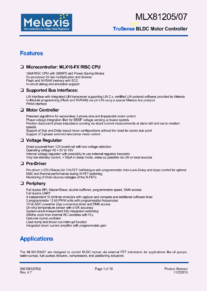 MLX81207LPF-BAD-000-TR_8815325.PDF Datasheet