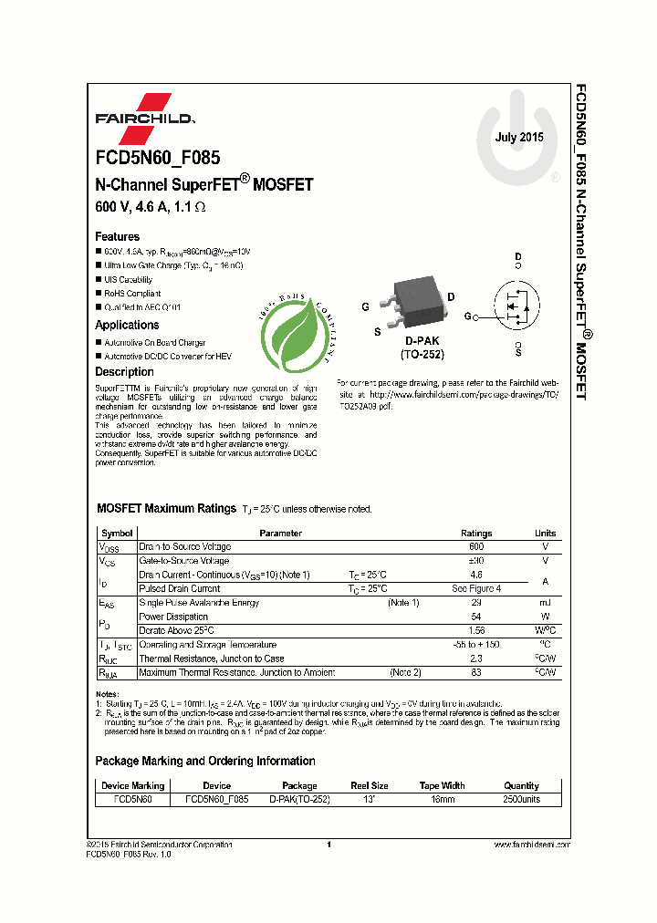FCD5N60-F085_8816212.PDF Datasheet