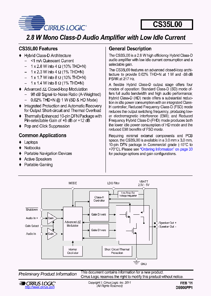 CS35L00_8816321.PDF Datasheet