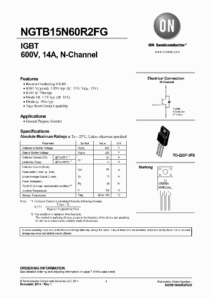 NGTB15N60R2FG_8820779.PDF Datasheet
