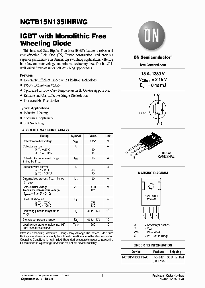 NGTB15N135IHRWG_8820776.PDF Datasheet