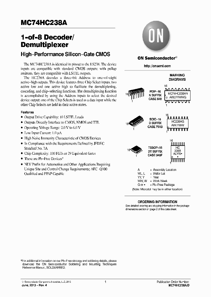 MC74HC238ADR2G_8821530.PDF Datasheet