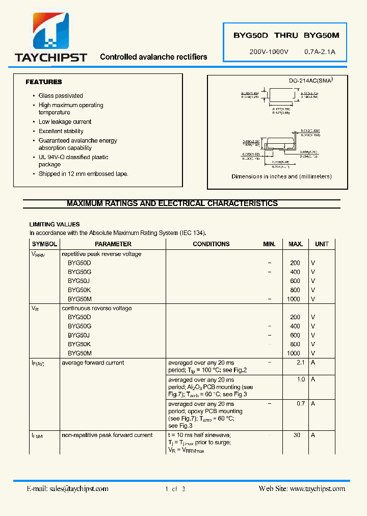 BYG50J_8822433.PDF Datasheet