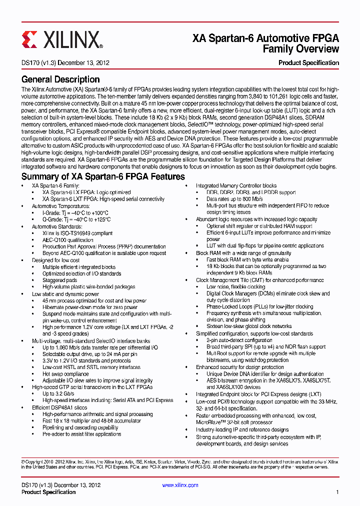 XA6SLX4_8827846.PDF Datasheet