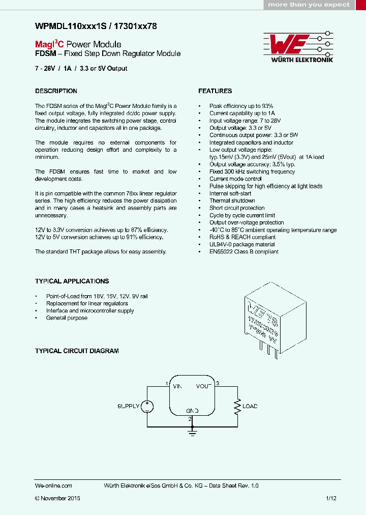 WPMDL1100331S_8828537.PDF Datasheet