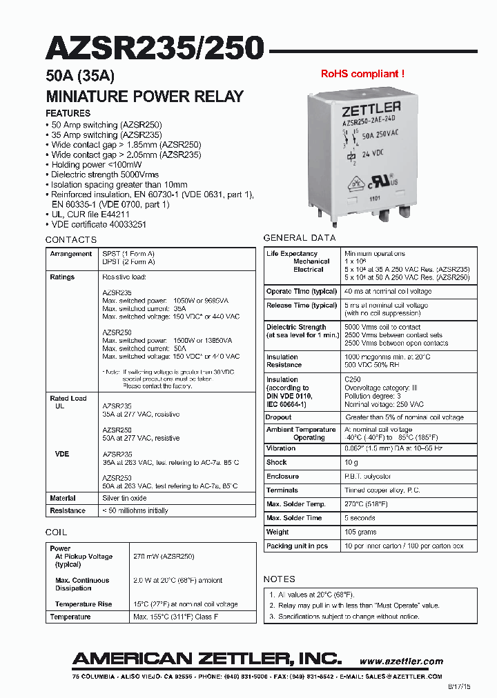 AZSR235_8830008.PDF Datasheet