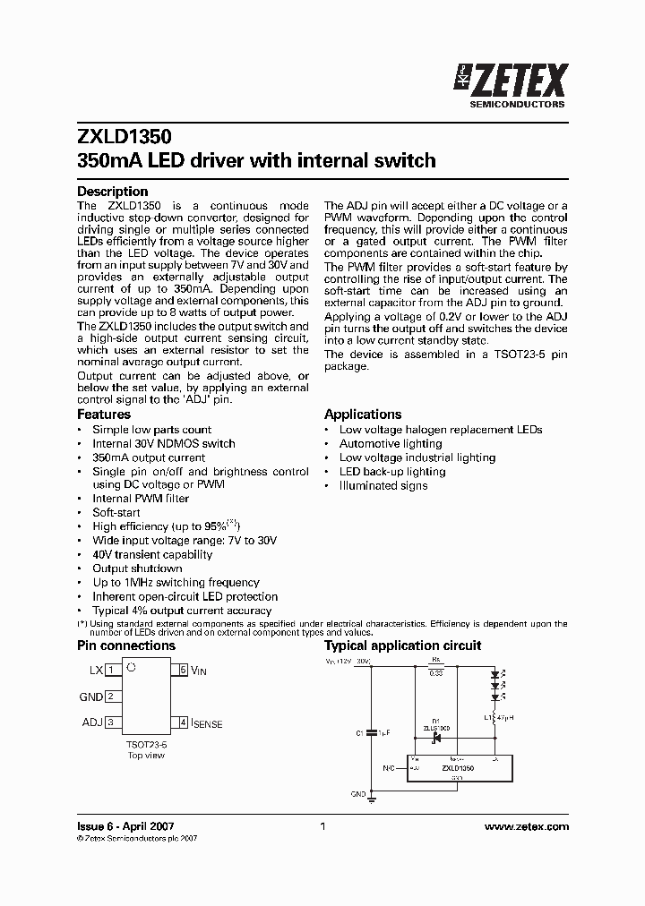 ZXLD1350_8830340.PDF Datasheet