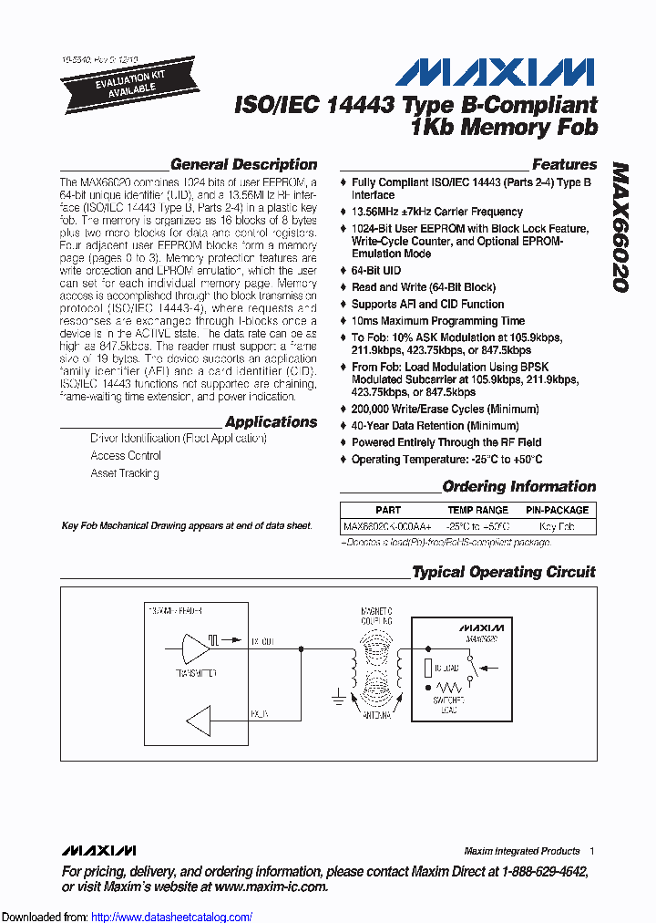 MAX66020W-000AA_8830819.PDF Datasheet