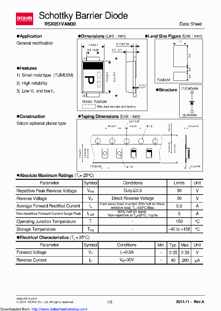 RSX051VAM30TR_8830824.PDF Datasheet