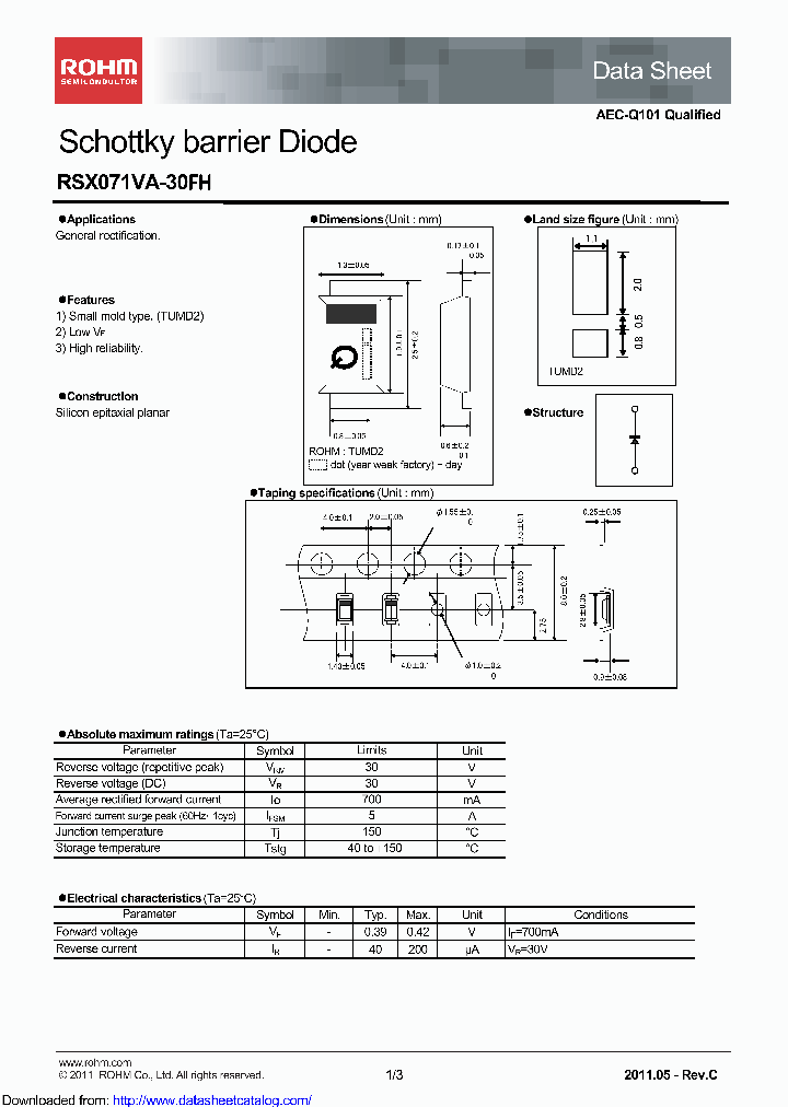RSX071VA-30FHTR_8830827.PDF Datasheet
