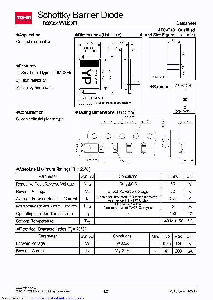 RSX051VYM30FHTR_8830825.PDF Datasheet