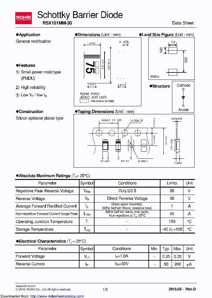 RSX101MM-30TR_8830834.PDF Datasheet