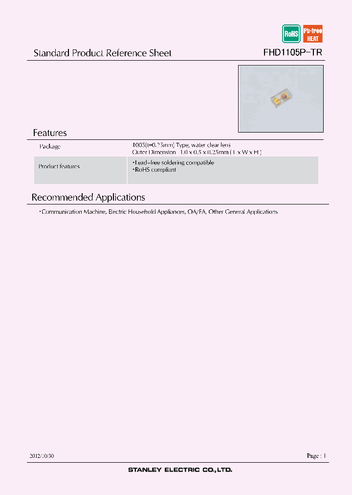 FHD1105P-TR_8830968.PDF Datasheet