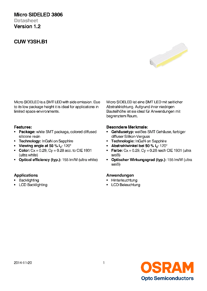 CUWY3SHB1-DEGF-4A7V-1_8831021.PDF Datasheet