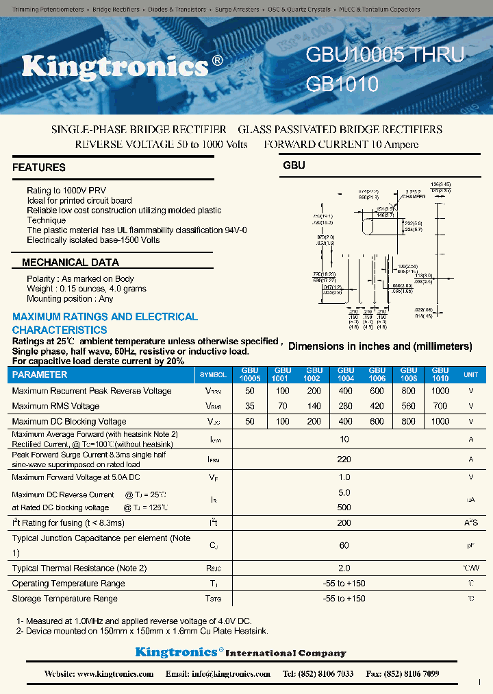 GBU10005_8831109.PDF Datasheet