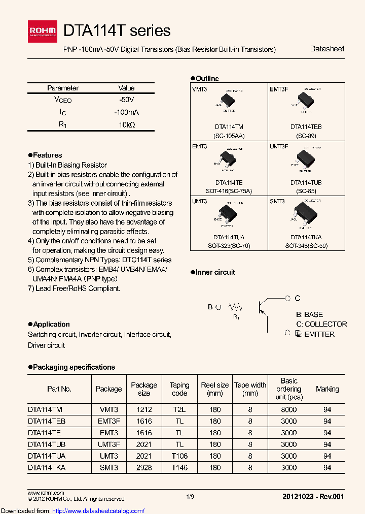 DTA114TEFRATL_8831300.PDF Datasheet