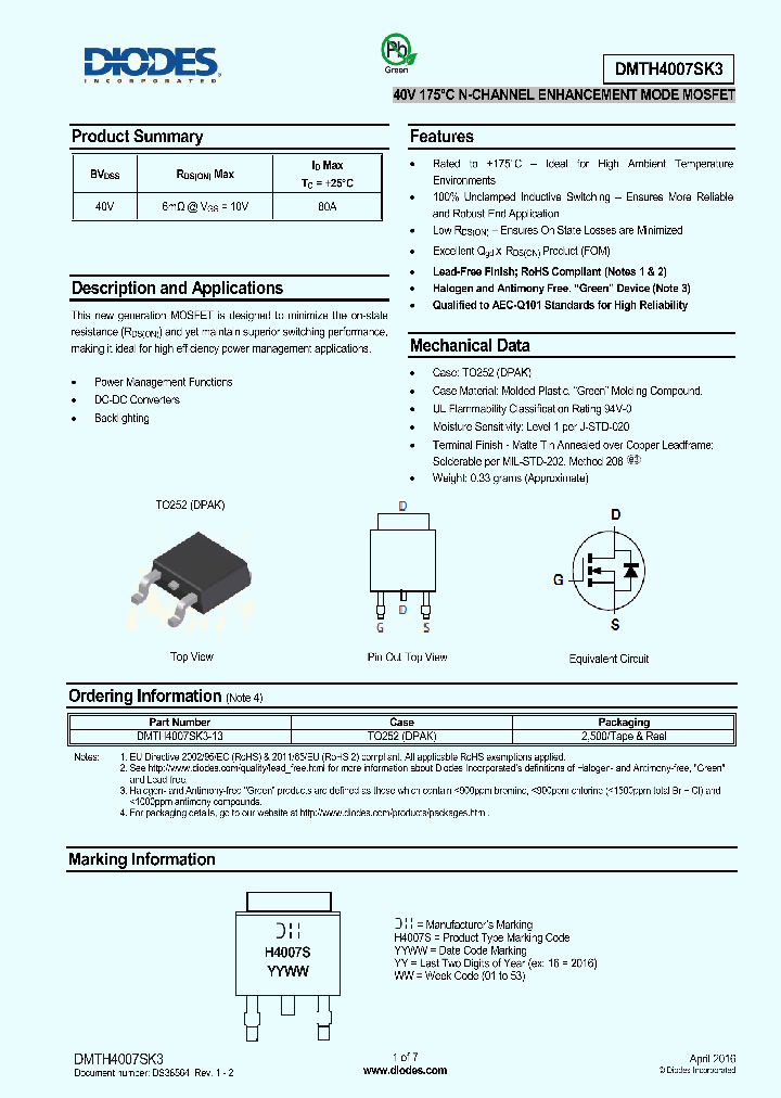 DMTH4007SK3-13_8831856.PDF Datasheet