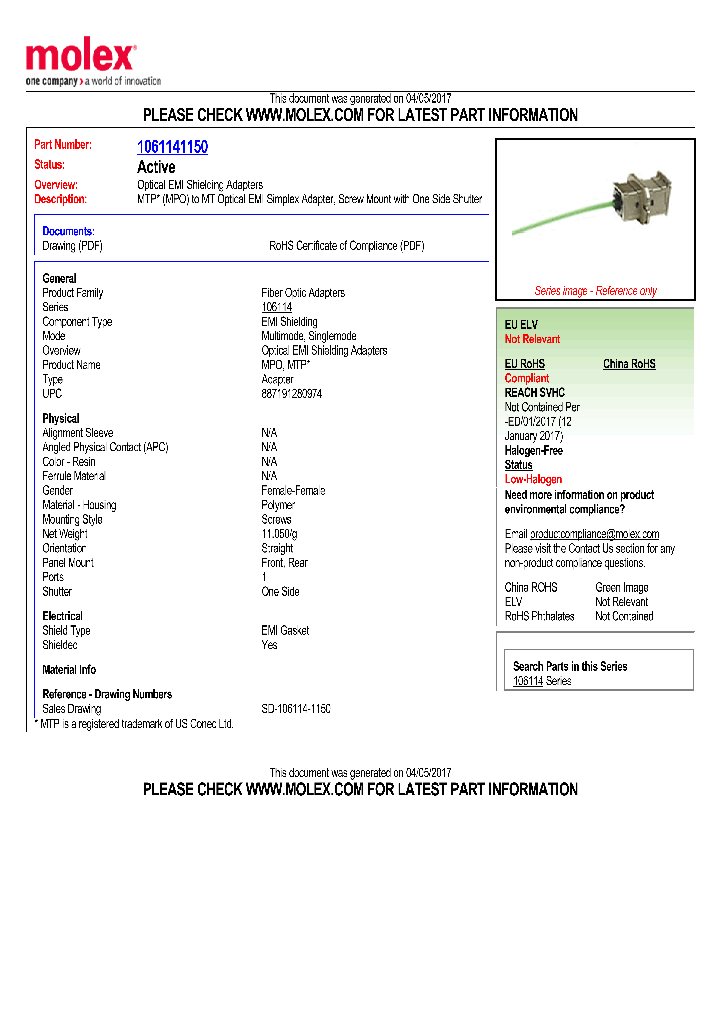 1061141150_8832002.PDF Datasheet