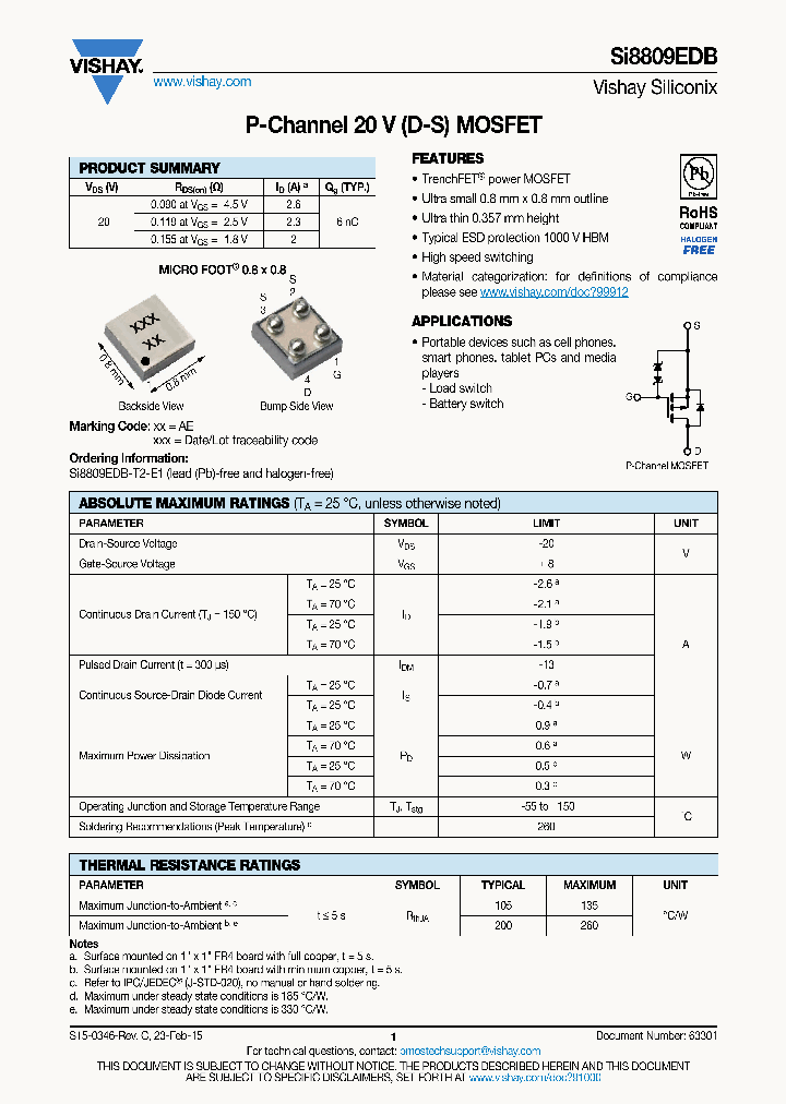 SI8809EDB_8840190.PDF Datasheet