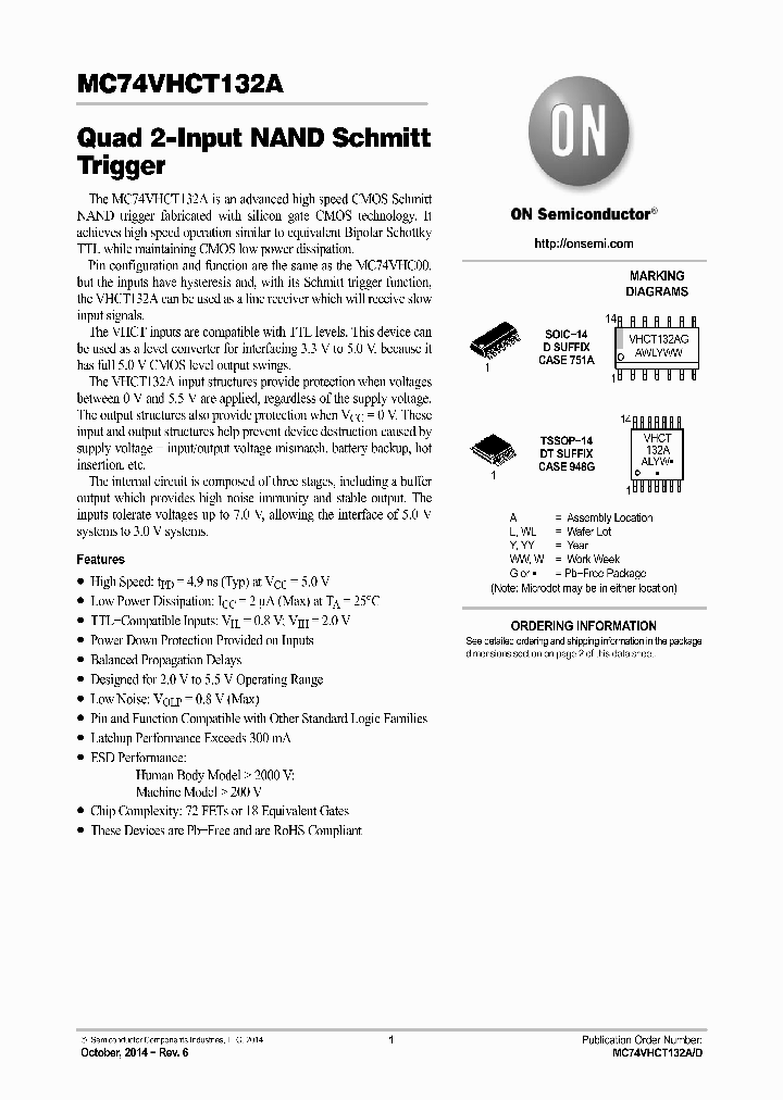 MC74VHCT132ADR2G_8840313.PDF Datasheet