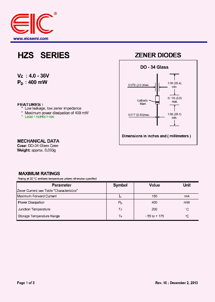 HZS33_8840550.PDF Datasheet