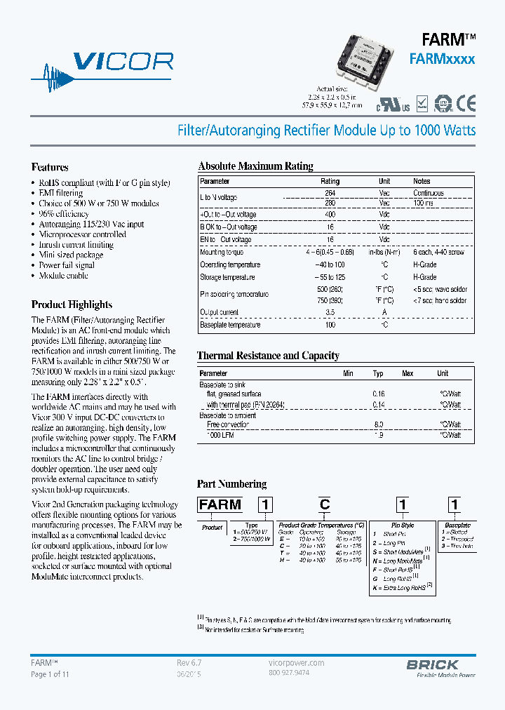 FARM1C11-15_8840851.PDF Datasheet