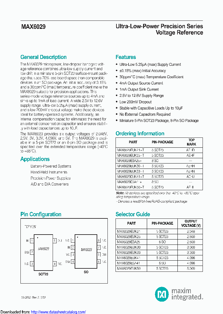 MAX6029EUK33T_8841503.PDF Datasheet