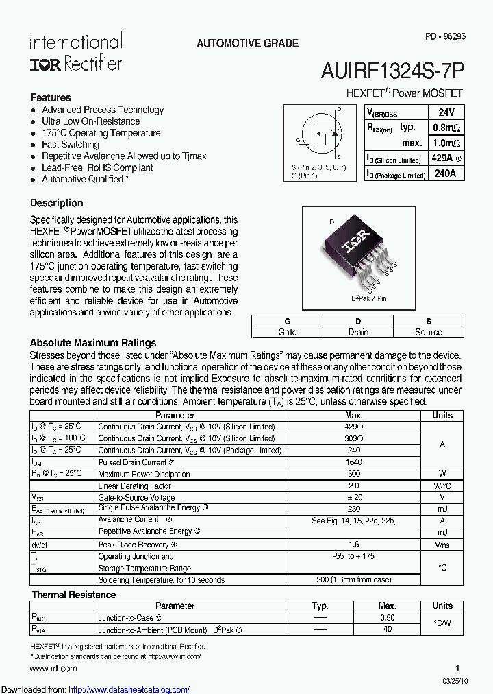 AUIRF1324S-7P_8839173.PDF Datasheet