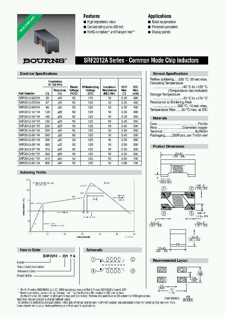 SRF2012-161YA_8839092.PDF Datasheet