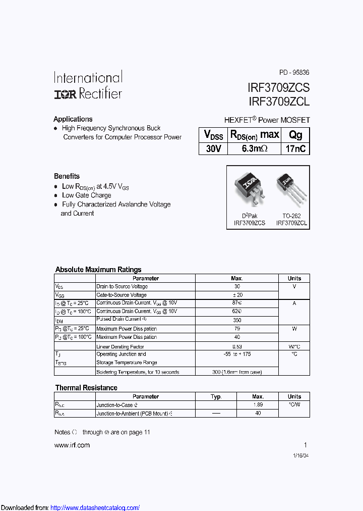IRF3709ZCSTRR_8838344.PDF Datasheet