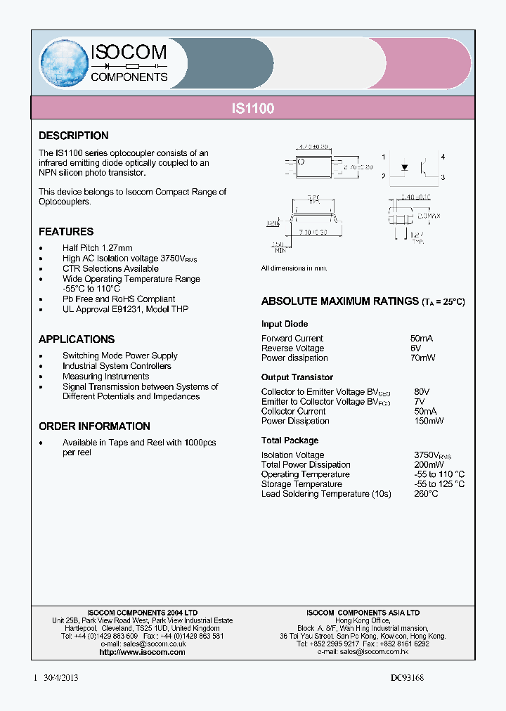 IS1103_8838062.PDF Datasheet