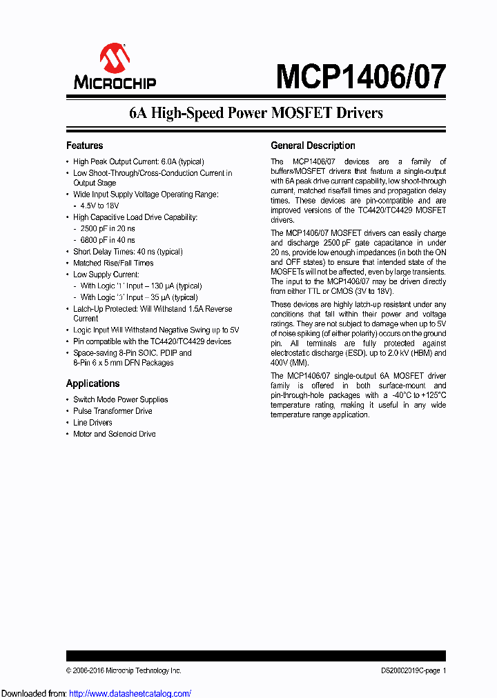 MCP1407T-ESNVAO_8839319.PDF Datasheet