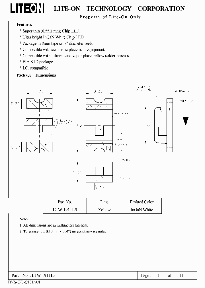 LTW-191TL5_8832169.PDF Datasheet