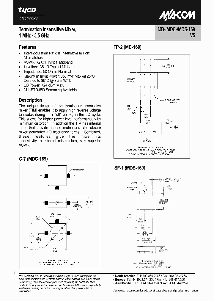 MDC-169SMA_8832463.PDF Datasheet