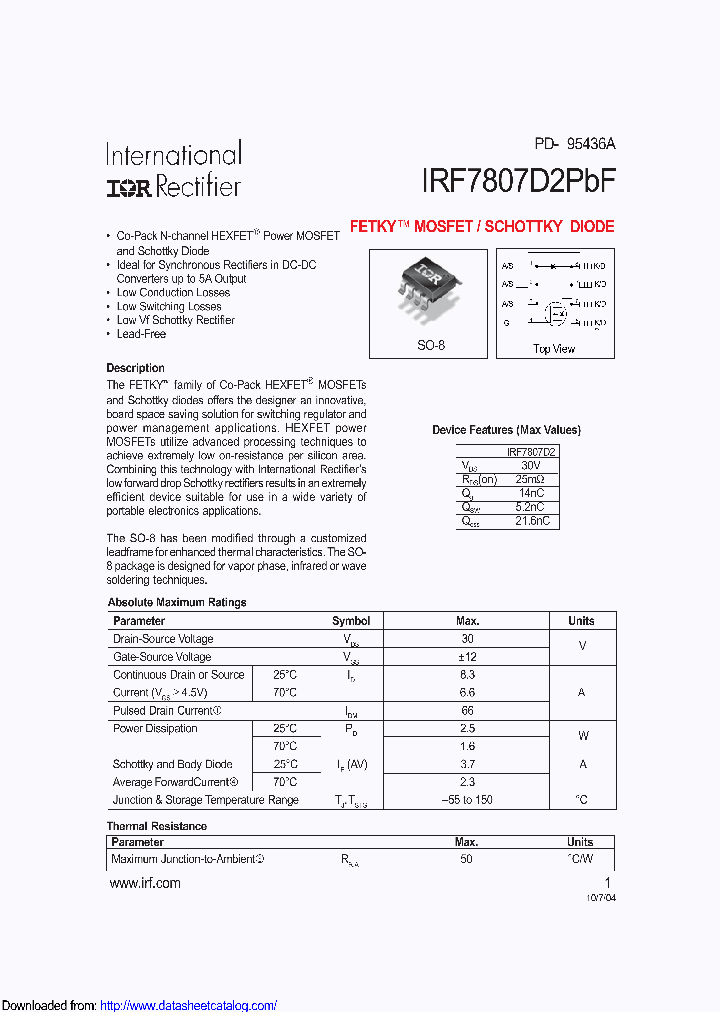 IRF7807D2TRPBF_8837066.PDF Datasheet
