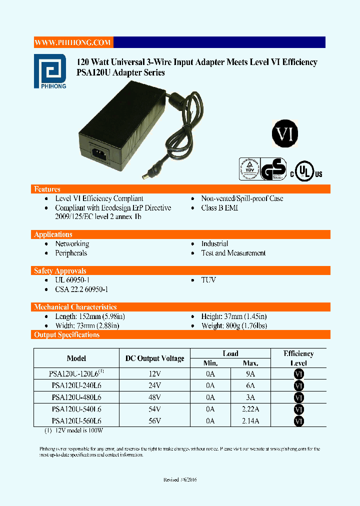 PSA120U-120L6_8833363.PDF Datasheet
