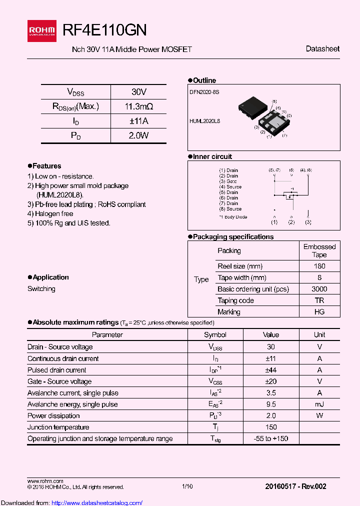RF4E110GNTR_8838957.PDF Datasheet