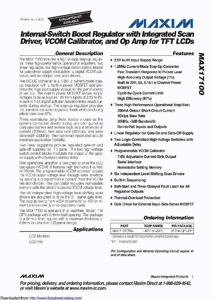 MAX17100ETMTC8W_8835786.PDF Datasheet