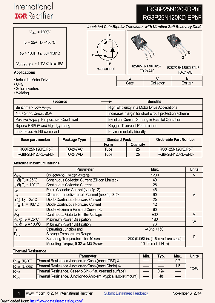 IRG8P25N120KD-EPBF_8835189.PDF Datasheet