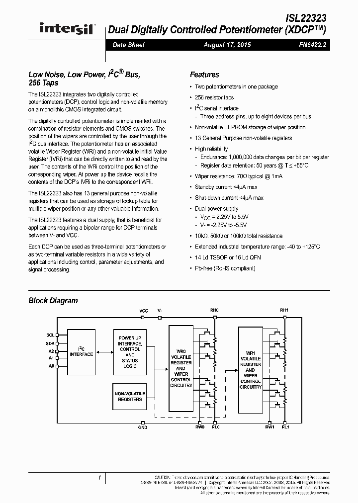 ISL22323WFV14Z_8833741.PDF Datasheet